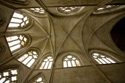Bóveda de la capilla mayor de la iglesia de Cañas